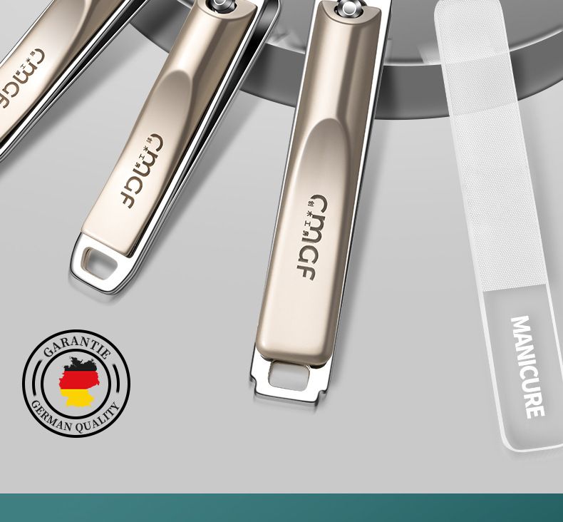 Nail clipper set with angled clipper and ear scoop