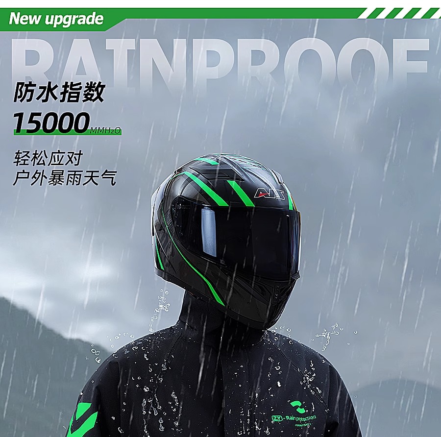 Raincoat, full body waterproof, motorcycle and bicycle use