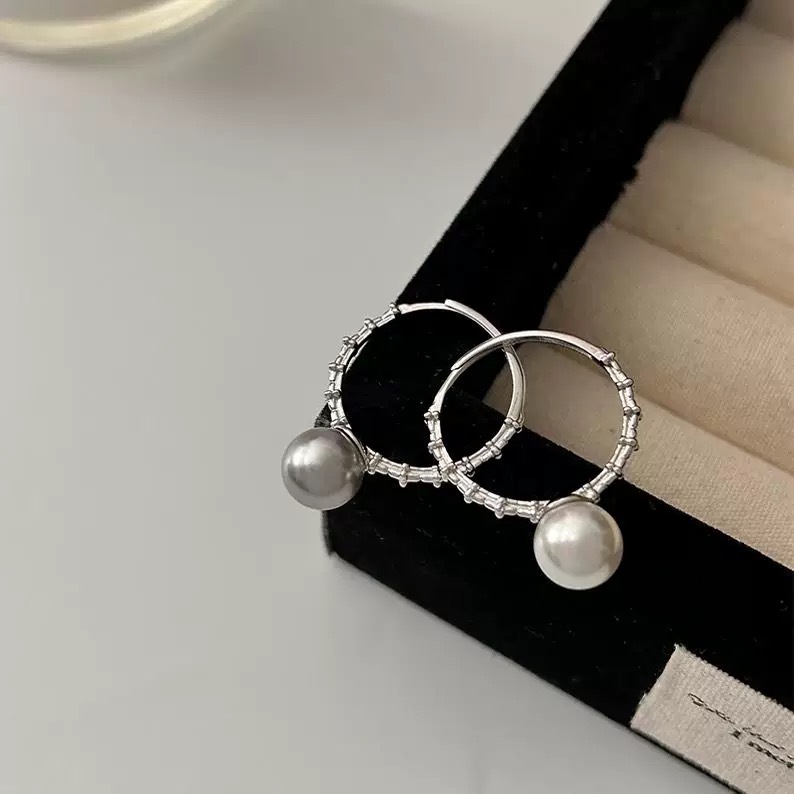 S925 Sterlingsilber Süßwasserperlenschmuck mit Spitzenelement