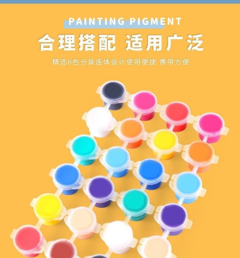 Children's Acrylic Paint Set, 12 Colors