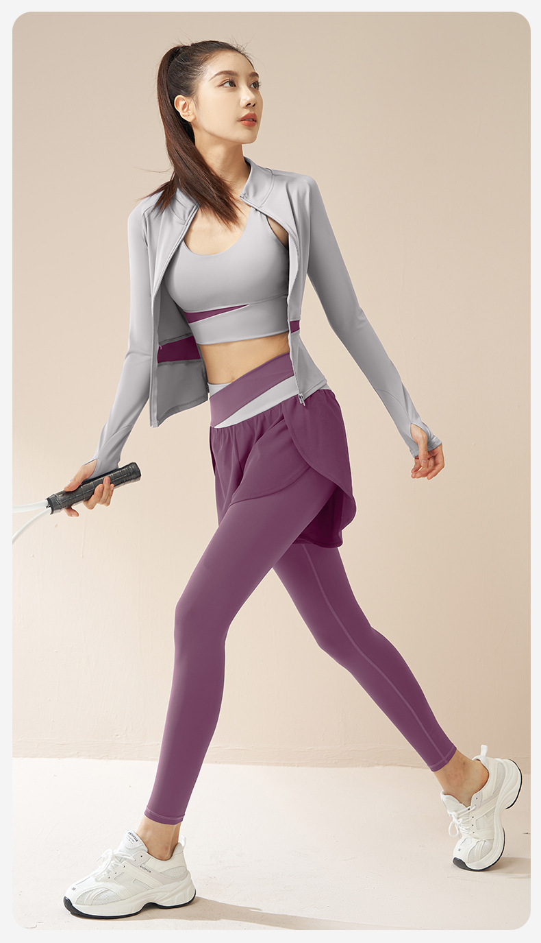Juyitang Herbst-Winter Sportkleid, schlanke Yoga-Bekleidung