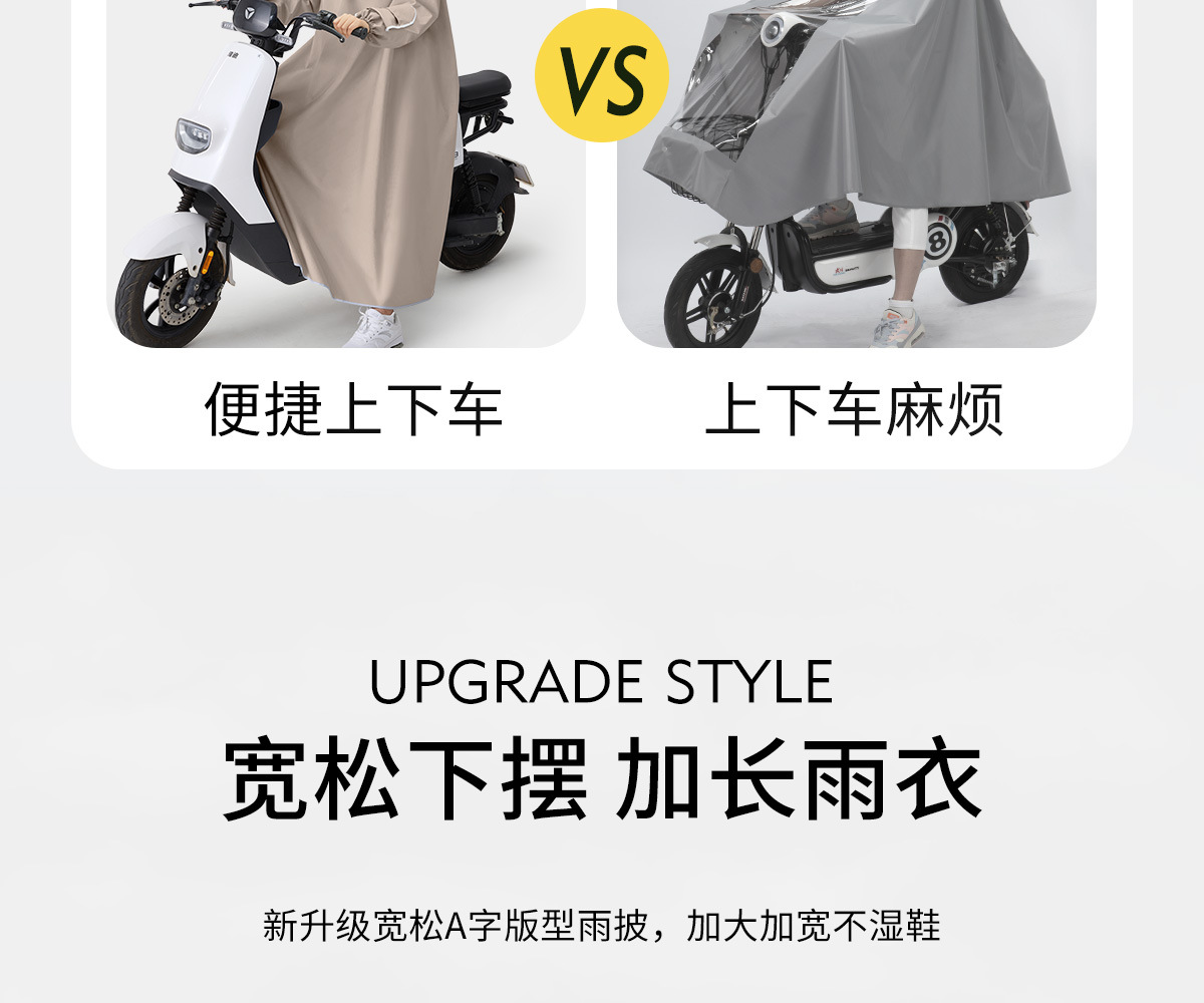 Motorcycle Raincoat Full Body Coverage