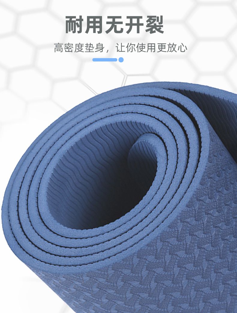 Yoga mat, single layer, for beginners