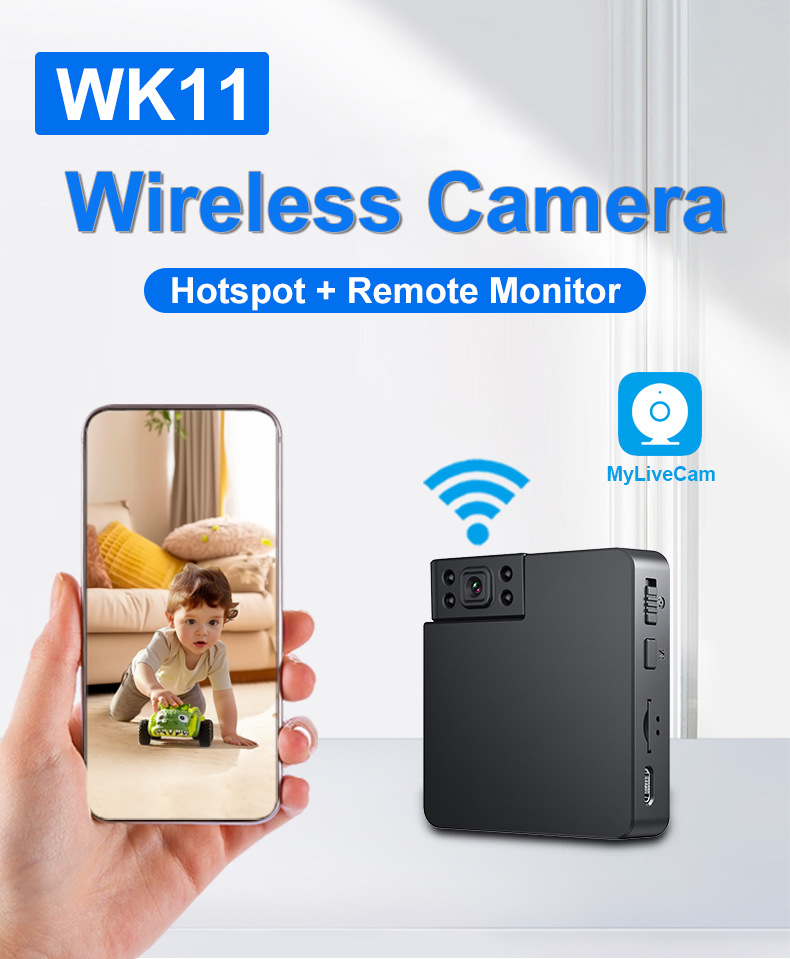 Sicherheitskamera WiFi, WK11/WK10/WK12, Nachtsicht, HD