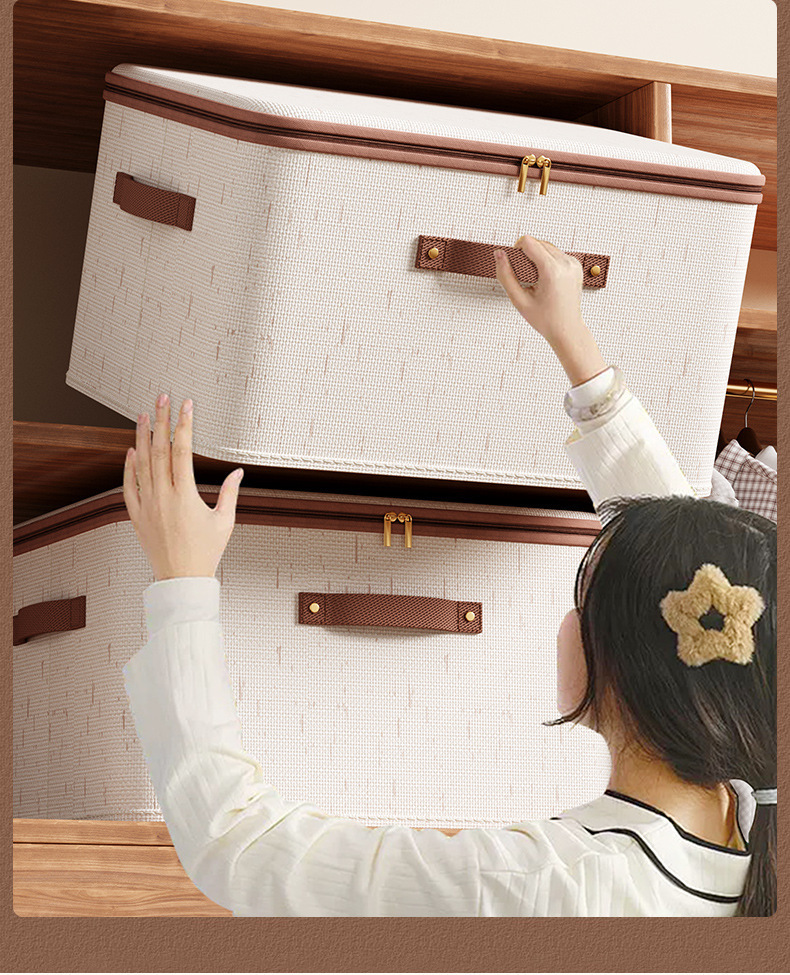 Aufbewahrungsbox mit Deckel, großes Fassungsvermögen, klappbar