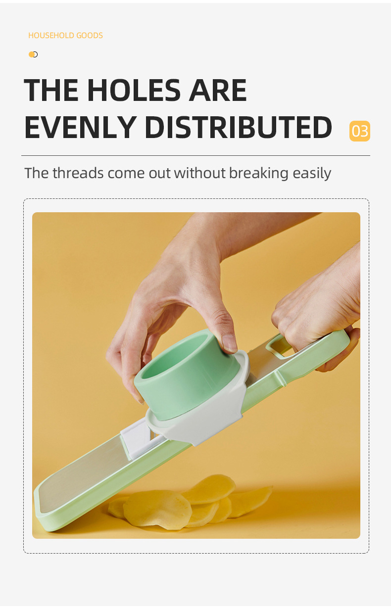 Multifunctional vegetable cutter, potato shredder, cucumber slicer