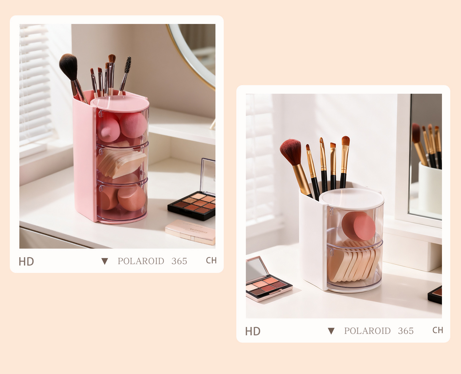 Rotating Make-up Organizer mit Staupschutz