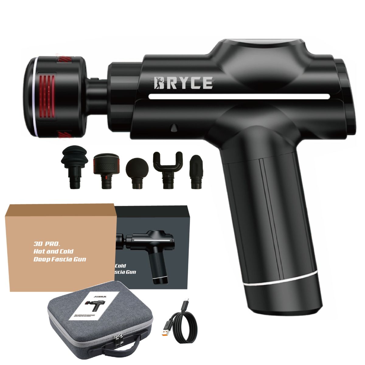Infrared Hot Cold Fascia Gun Professional Muscle Relaxation Massage