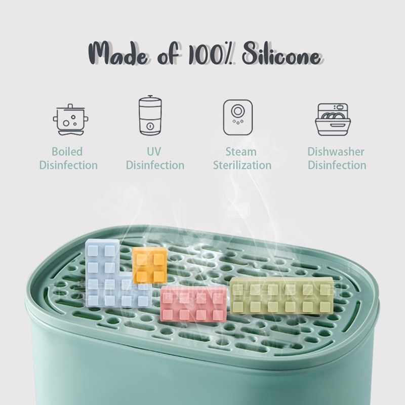 Baby silicone large blocks, chewable stacking toy