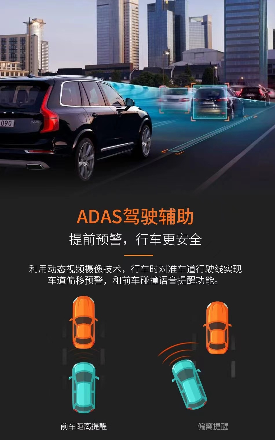 Full-HD-Dashcam mit WiFi und Android-Verbindung