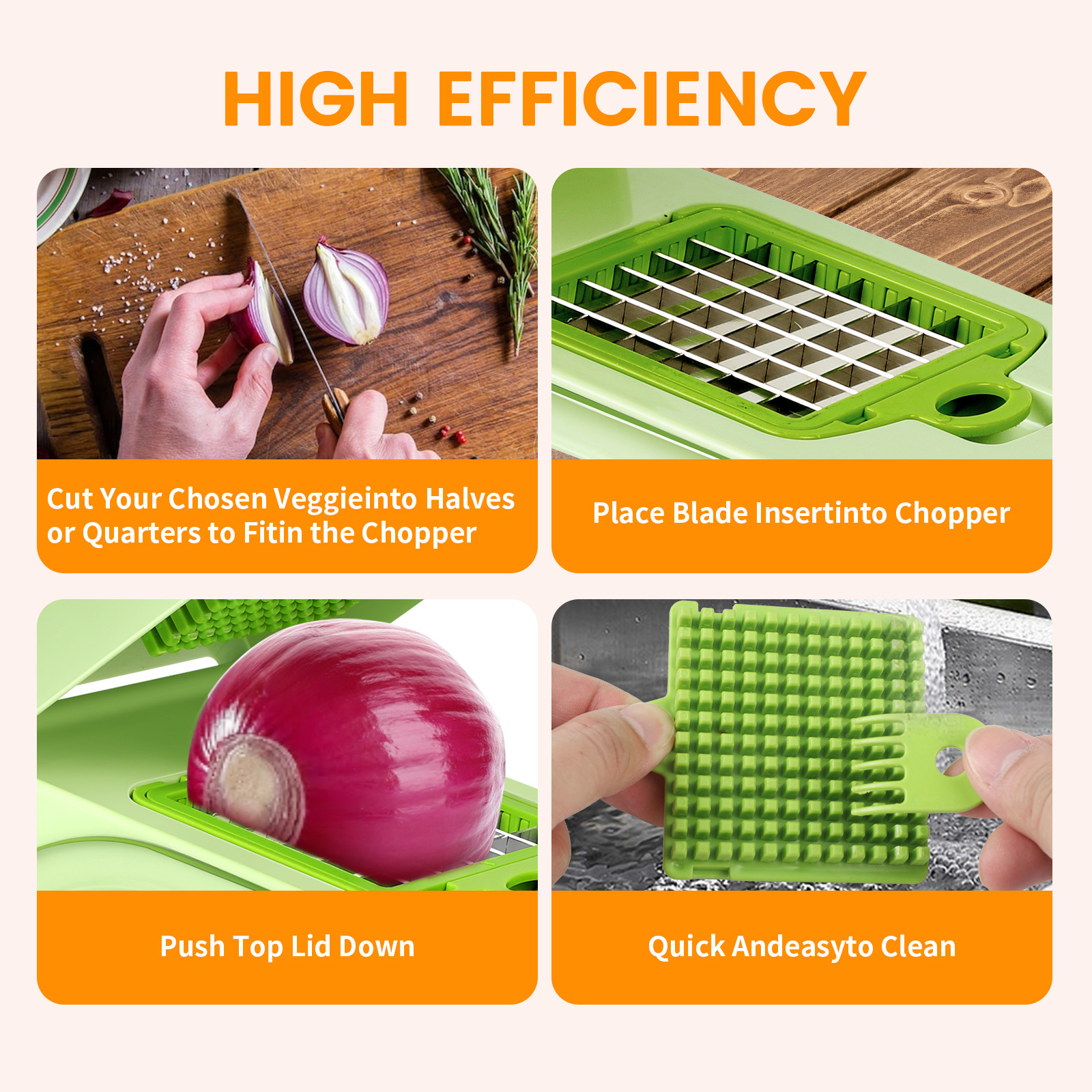 Multifunctional Vegetable Chopper Slicer Shredder
