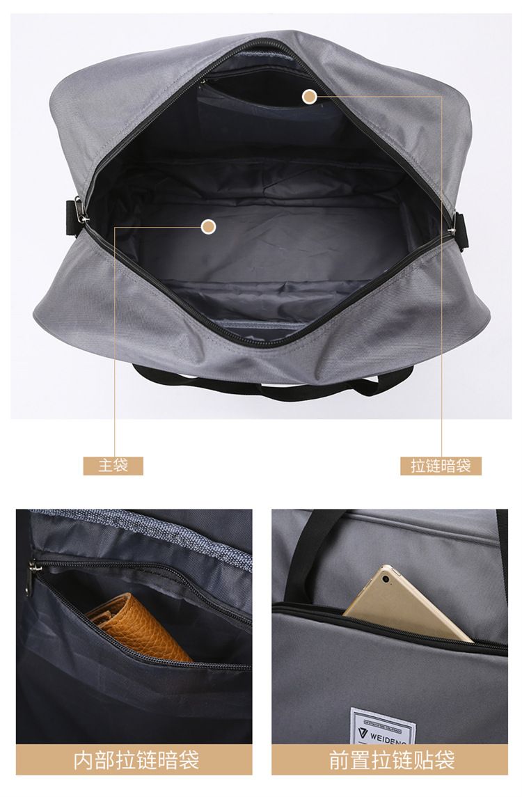 Expandable travel bag, large capacity airline luggage