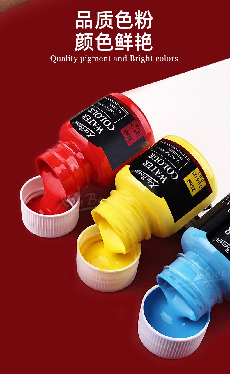 Akrilik boya seti, 25ml, cam ve tekstil için