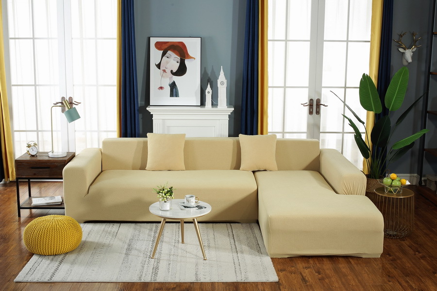 Corn Velvet Sofa Cover Thick Elastic Non-Slip