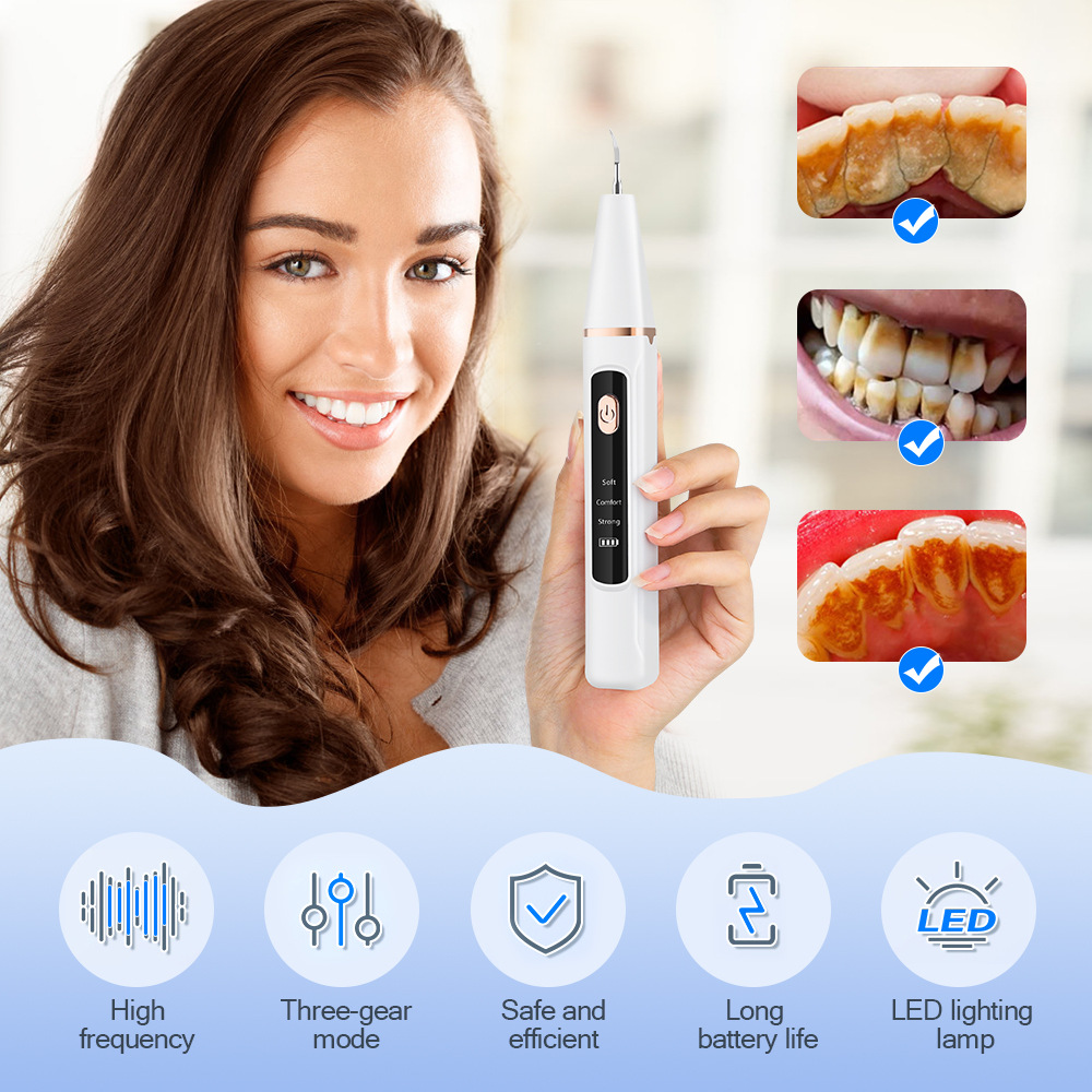 Rotating electric toothbrush with 5-level adjustment and soft bristles