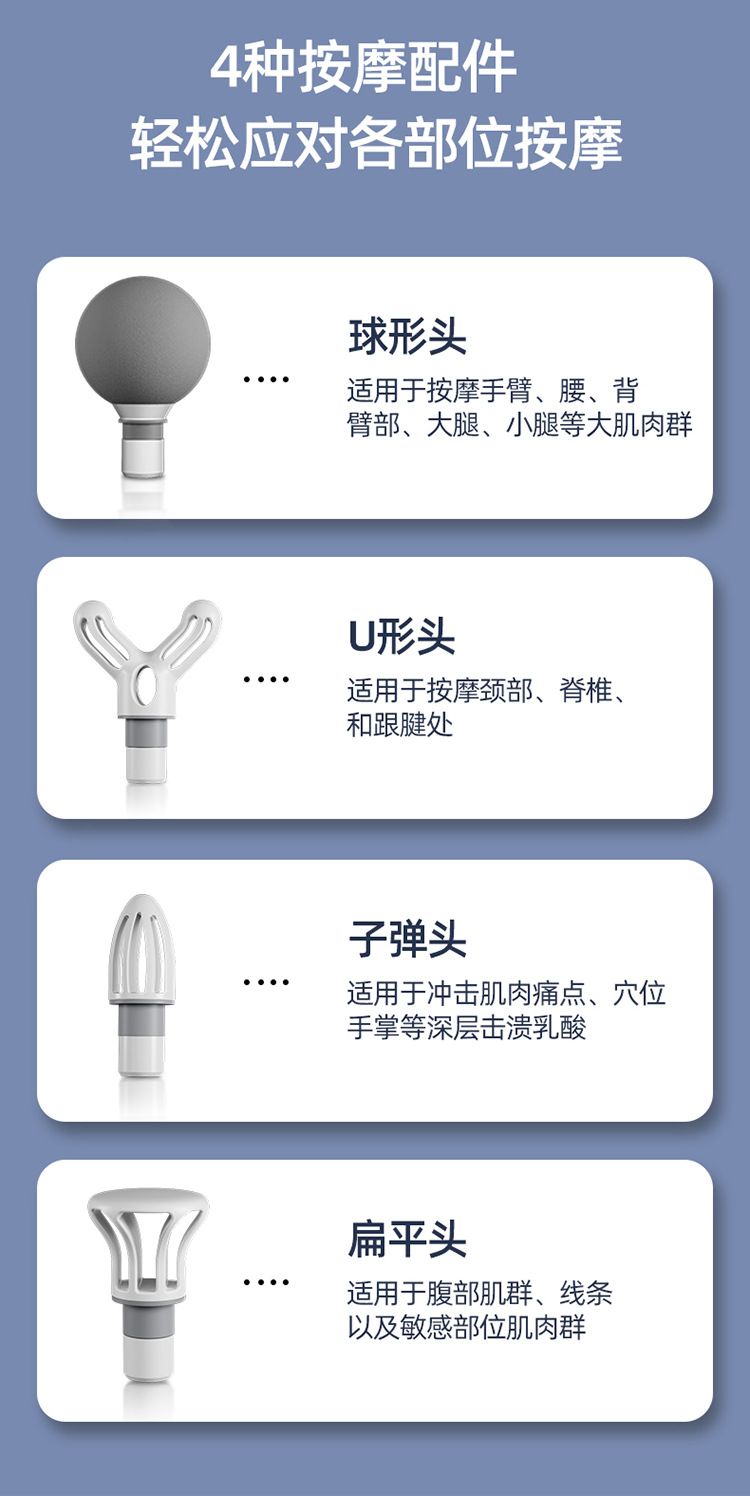 跨境专供迷你筋膜枪便携手持式深层肌肉放松按摩器源头工厂批发