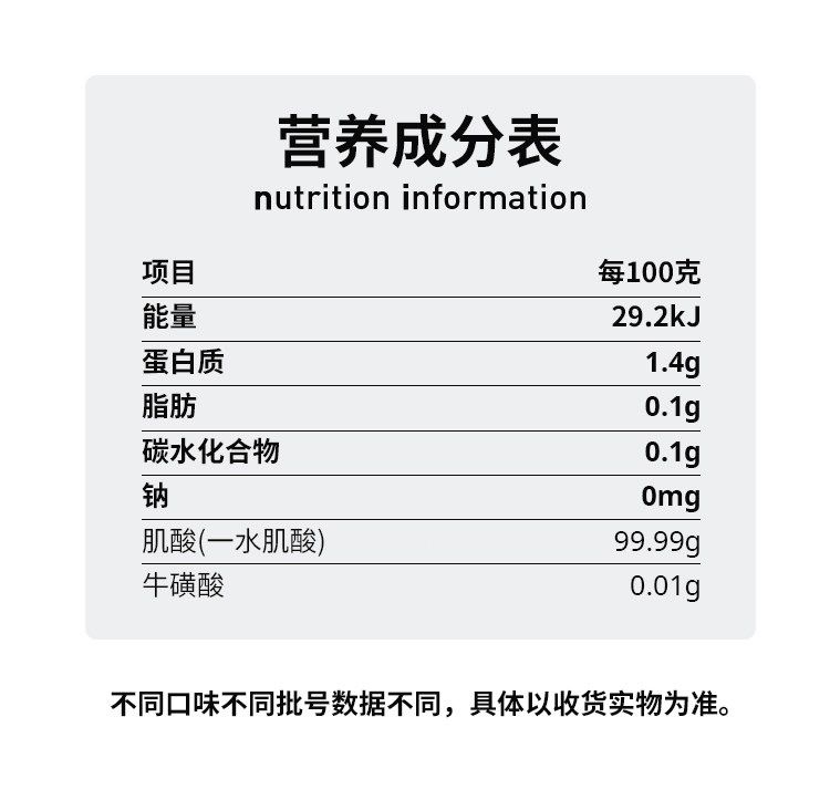 马泰时刻锌镁肌酸粉135g纯一水肌酸粉男女健身增加力量耐力正品