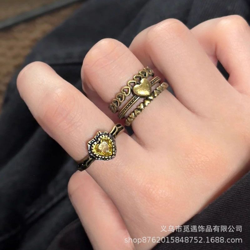 Vintage adjustable ring ethnic retro style