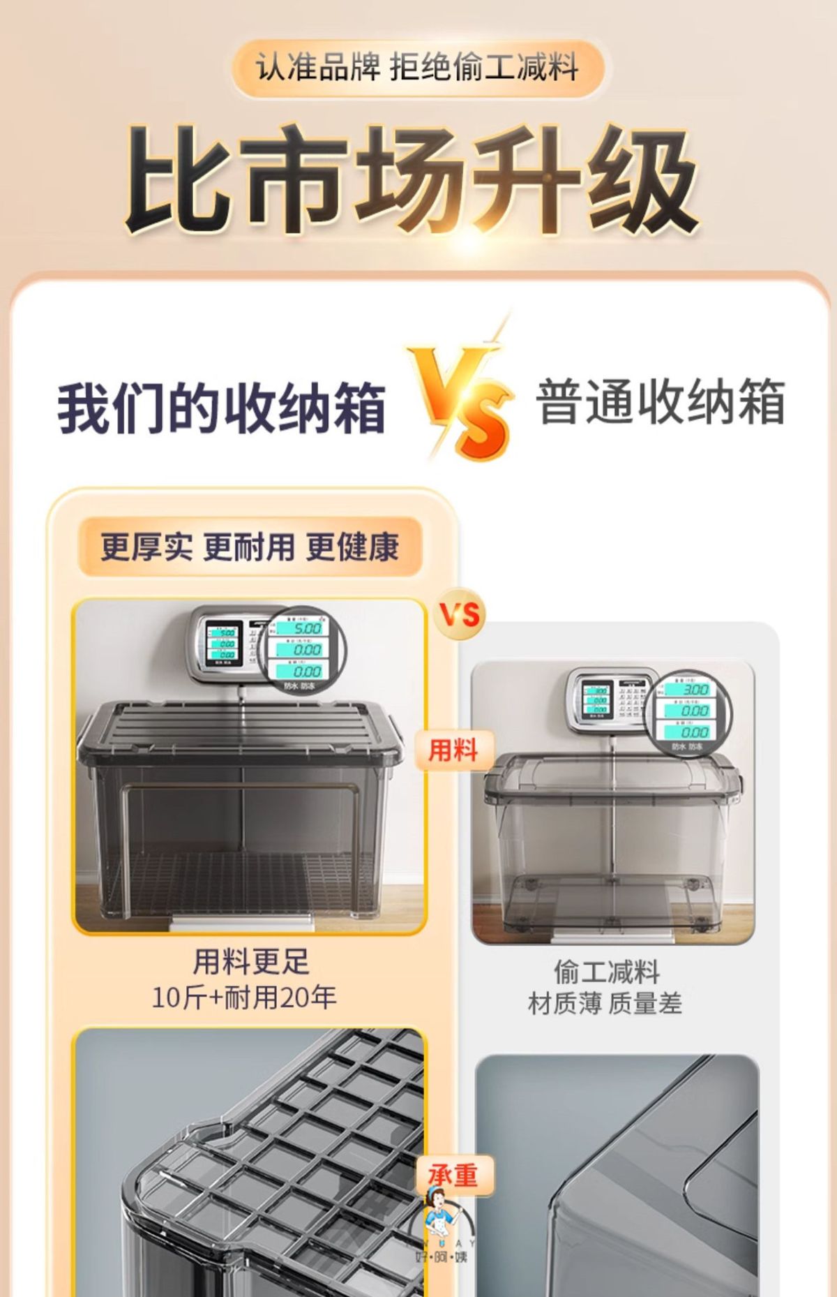 厂家直销收纳盒透明塑料收纳箱带盖家用玩具衣服衣物收纳储物箱