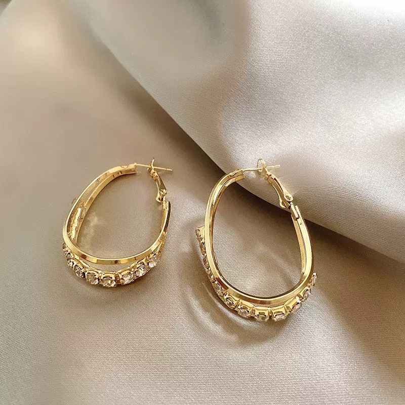 Zirkonia-Ohrstecker für Frauen, elegantes Design