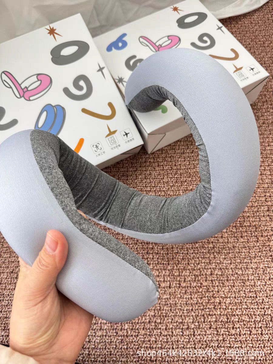Adjustable Spiral Travel Pillow U-Shaped Transformable