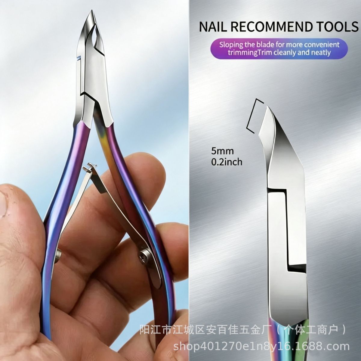 Professionelles Maniküre-Set mit Nagelzangen