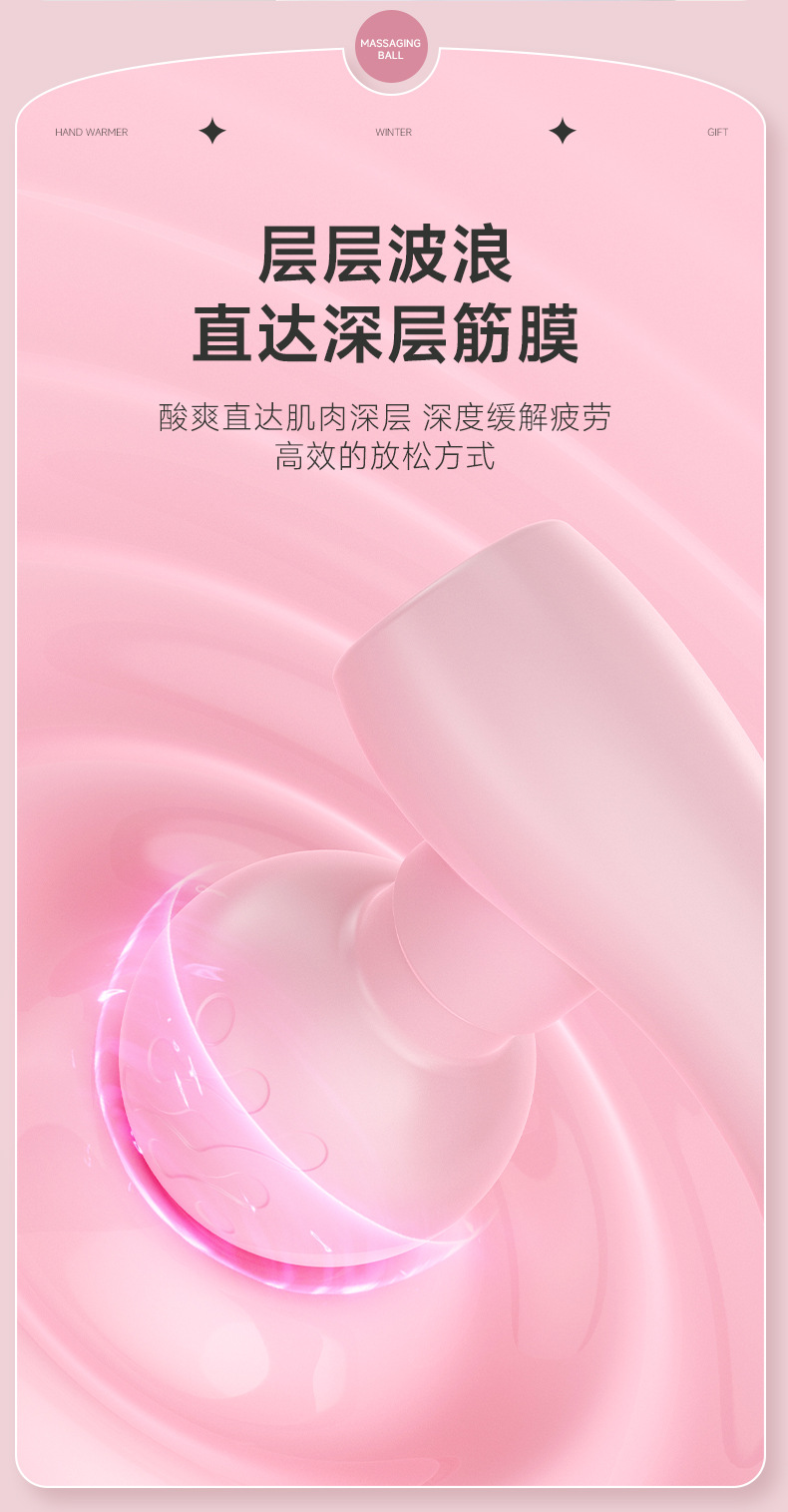 Mini rechargeable fascia gun with dual heads electric massage