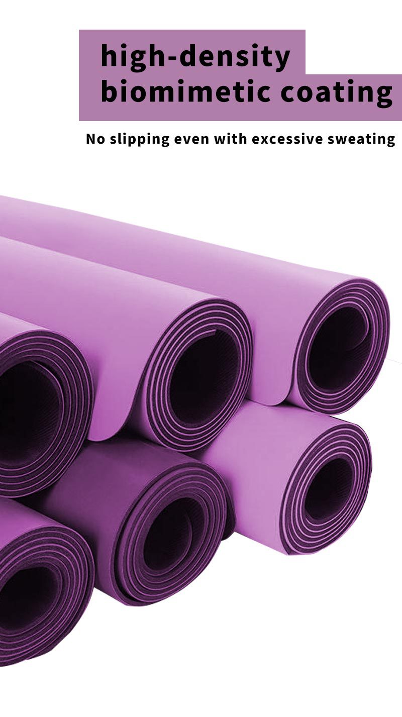 Naturkautschuk Yogamatte, Halbmond Ellipsenform, rutschfest, schweißabsorbierend