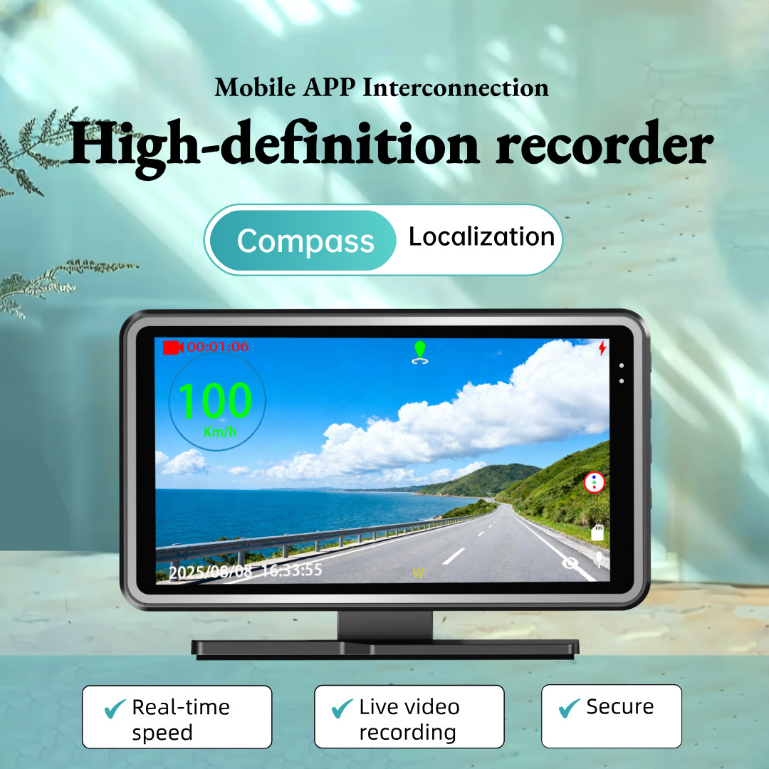 5-Zoll-HD-Dashcam, HUD-Head-up-Display 2-in-1
