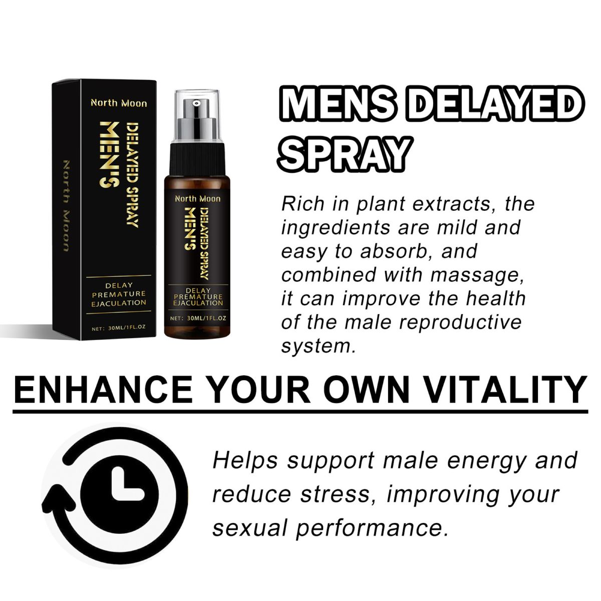North Moon Herren-Pflege- und Massagespray