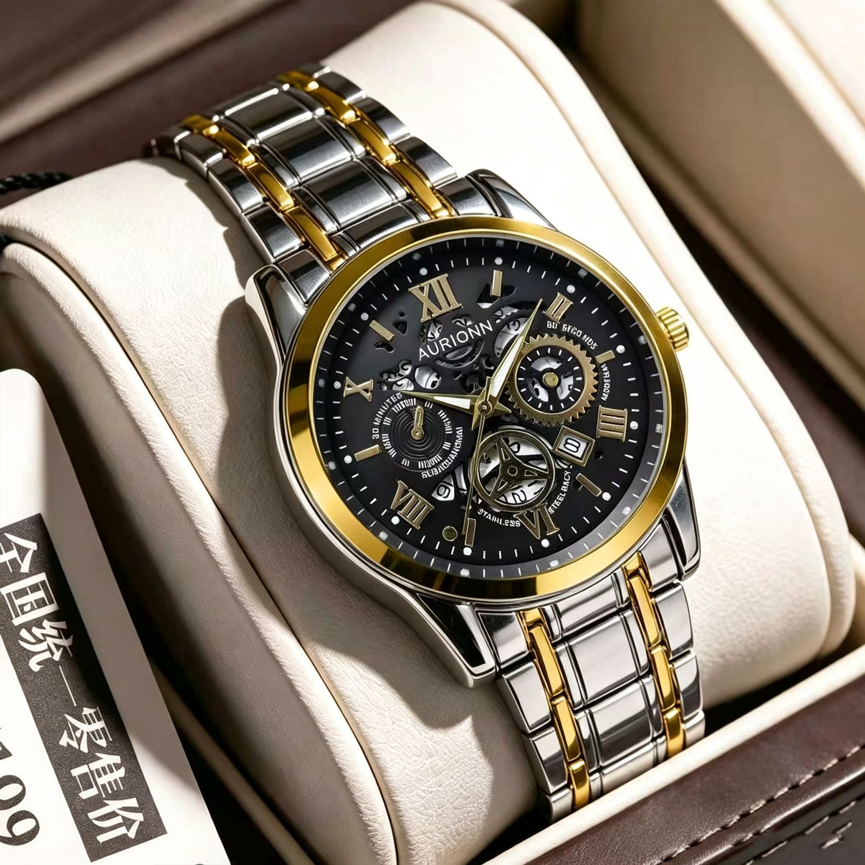 Men's Quartz Watch Silicone Strap Sports Style Waterproof