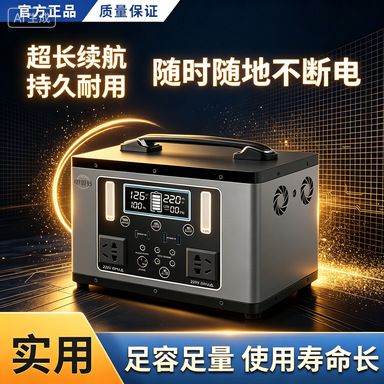 3000W户外移动电源220v大容量便携家用自驾直播露营摆摊应急电瓶