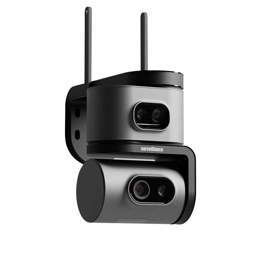 Çift ekranlı HD gözetleme kamerası, gece görüşü, WiFi, uzaktan kontrol