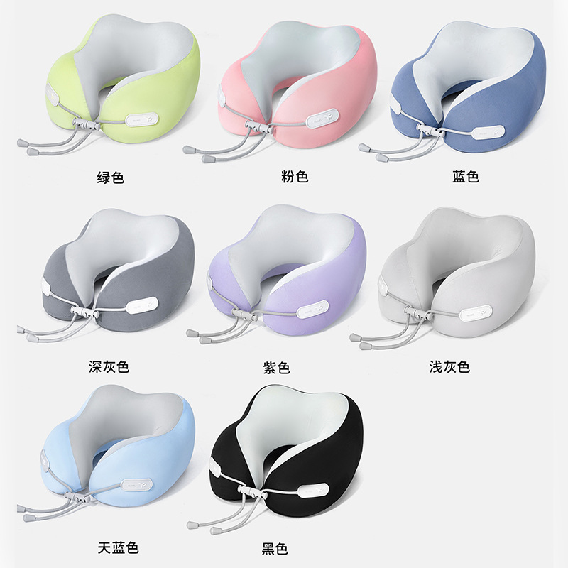 Summer Ice-Silk U-Shaped Neck Pillow Memory Foam