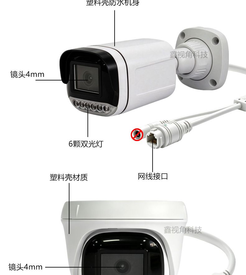 CCTV 4-Kanal POE NVR Videorekorder 4K 8MP Kuppel- und Gewehrkameras