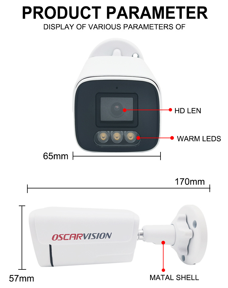 POE Überwachungskamera-Set HD wasserdicht Innen- und Außenbereich