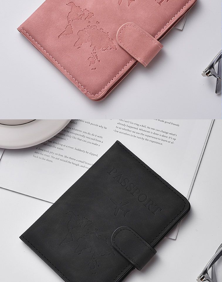 Passport cover, PU leather, magnetic closure, color-changing