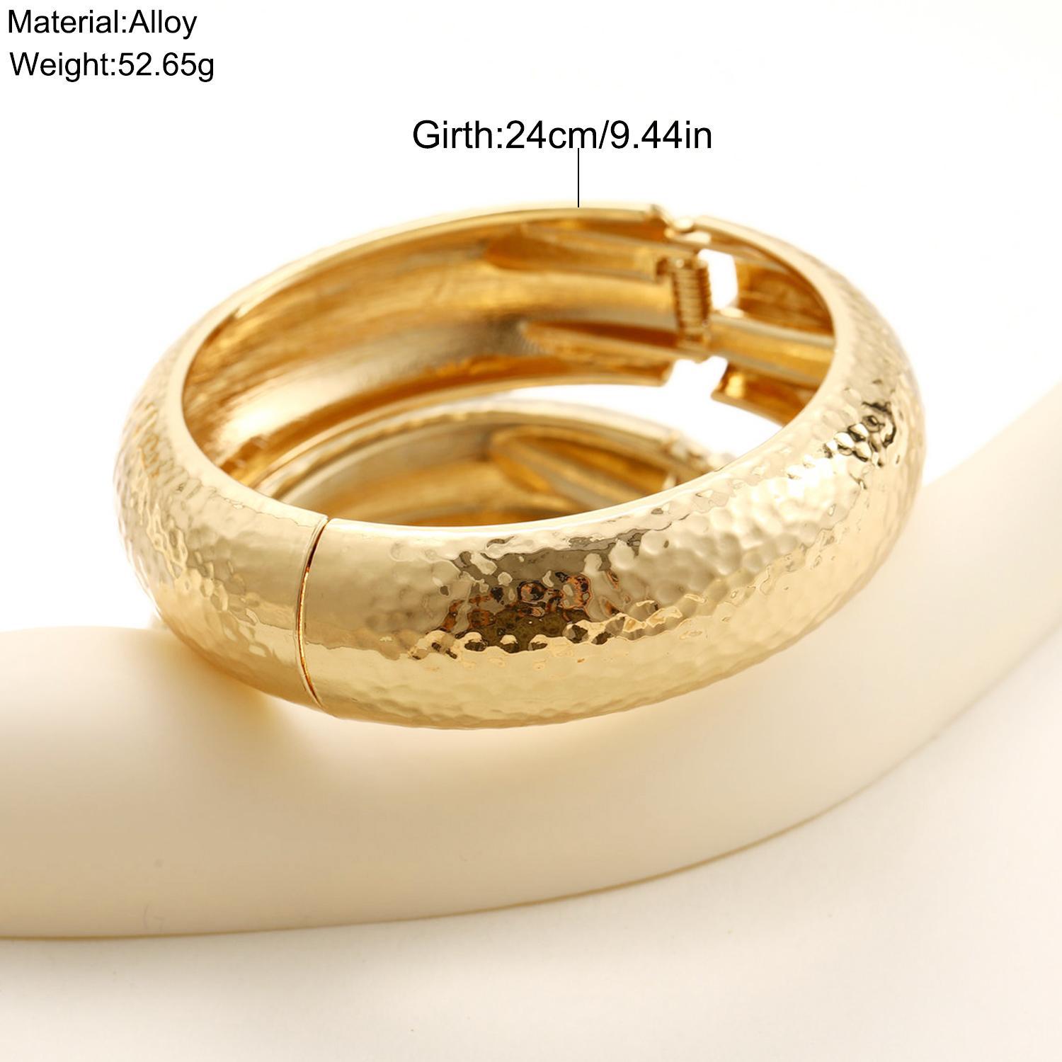 Acrylic mirror finish bracelet, glossy open-mouth