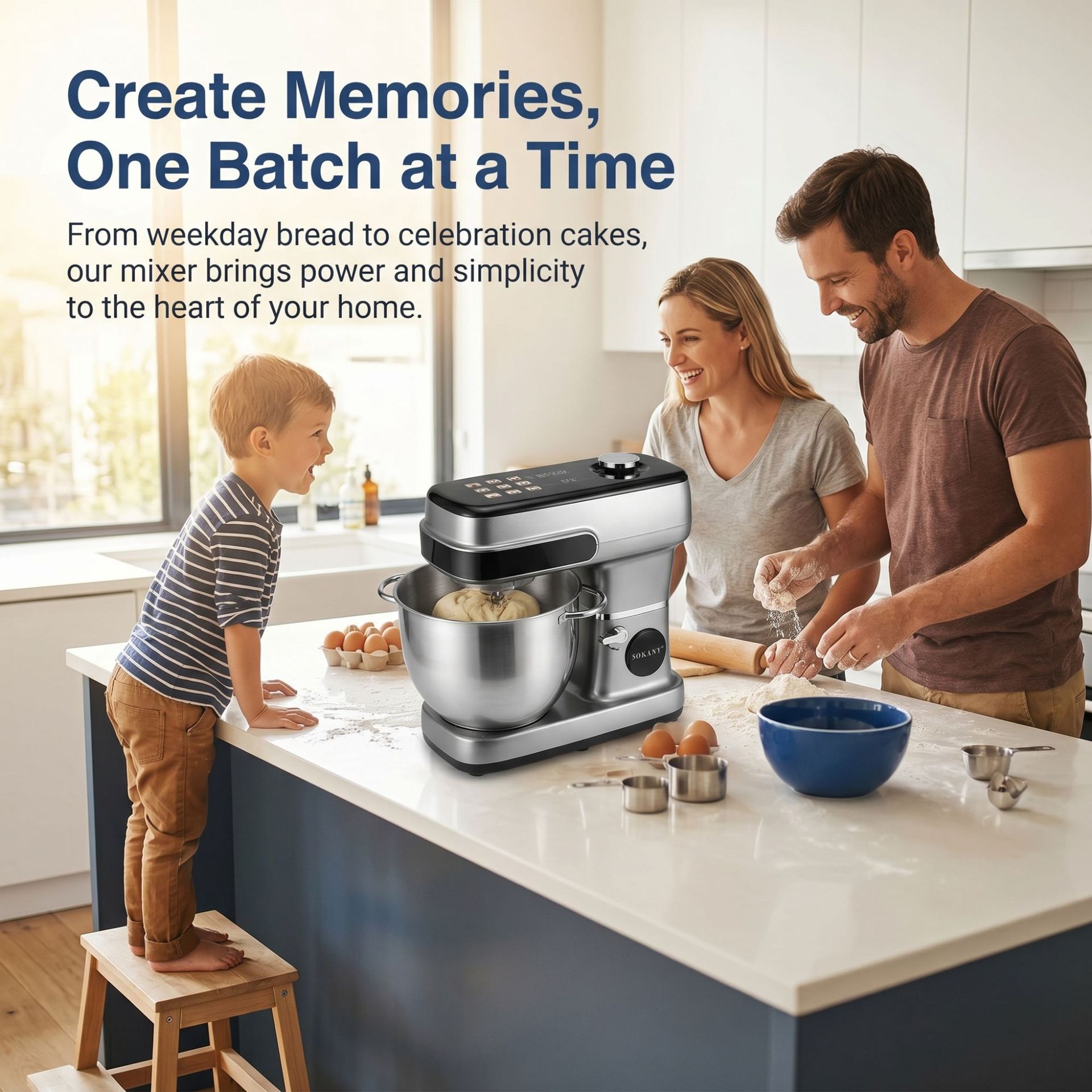 2200W electric stand mixer, 12L chef machine
