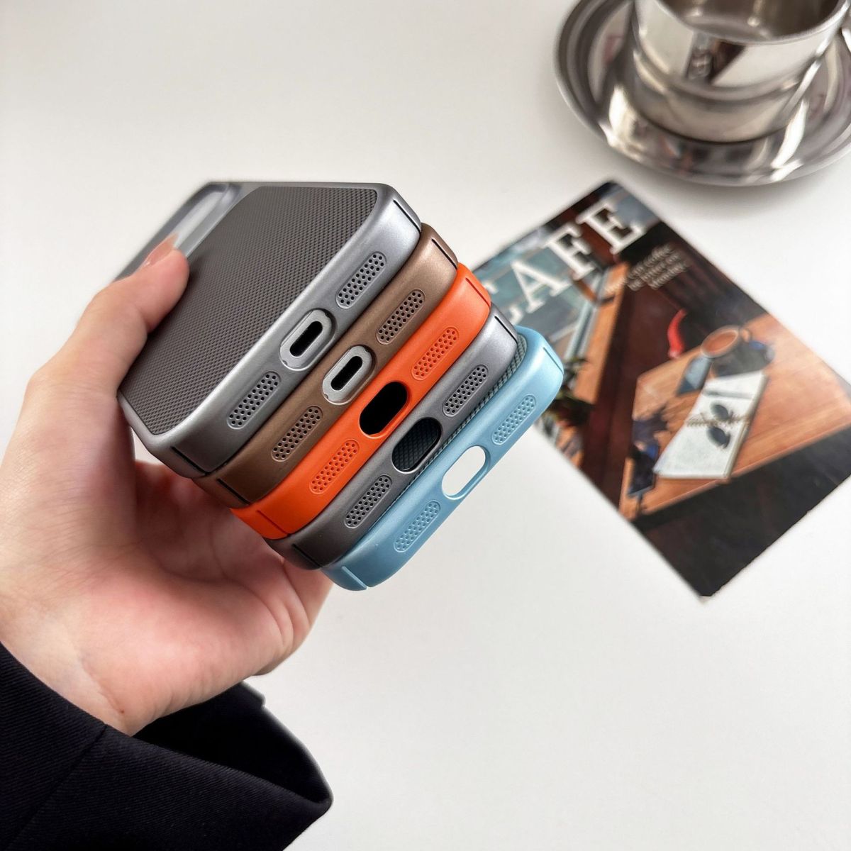 Apple iPhone 17 Pro Max elmas desenli hard kılıf, lüks