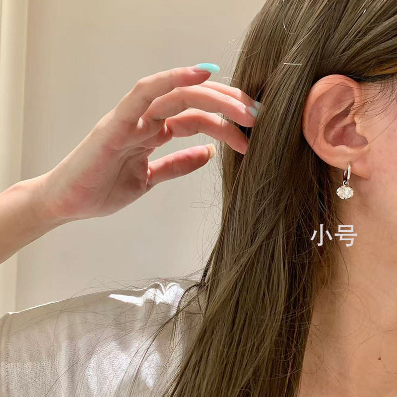 Silver earrings, S925 plated 18K gold