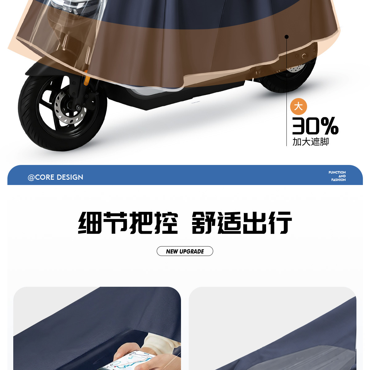 E-Vehicle Raincoat Full Body Extended Heavy Rain