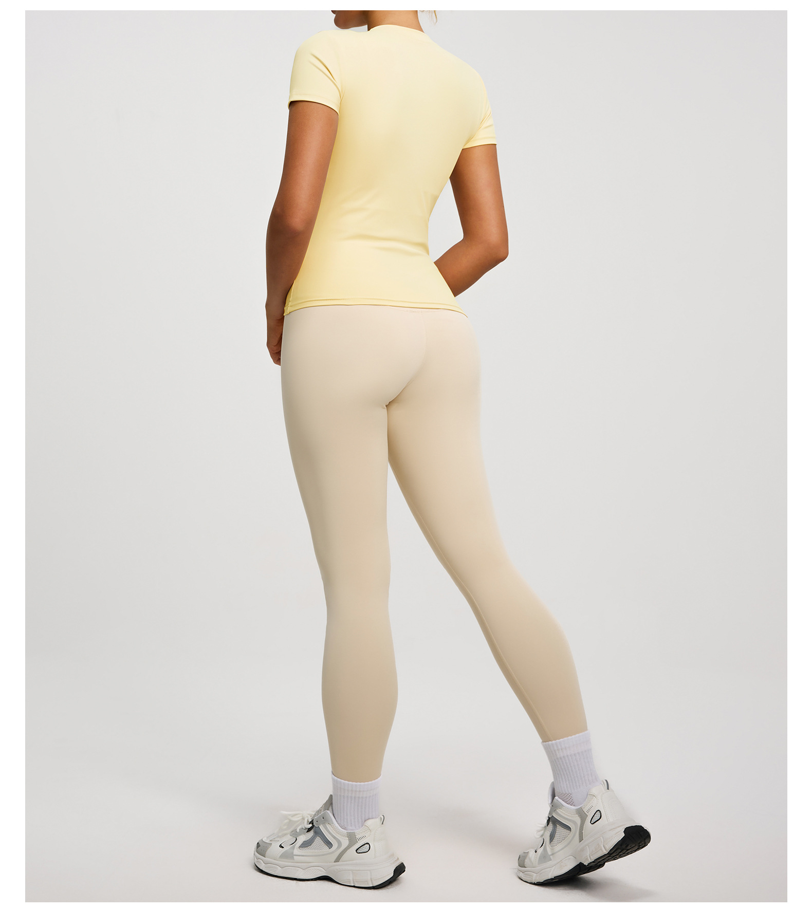 Yoga-Top, Kurzarm, feuchtigkeitsableitend, Sportfitness
