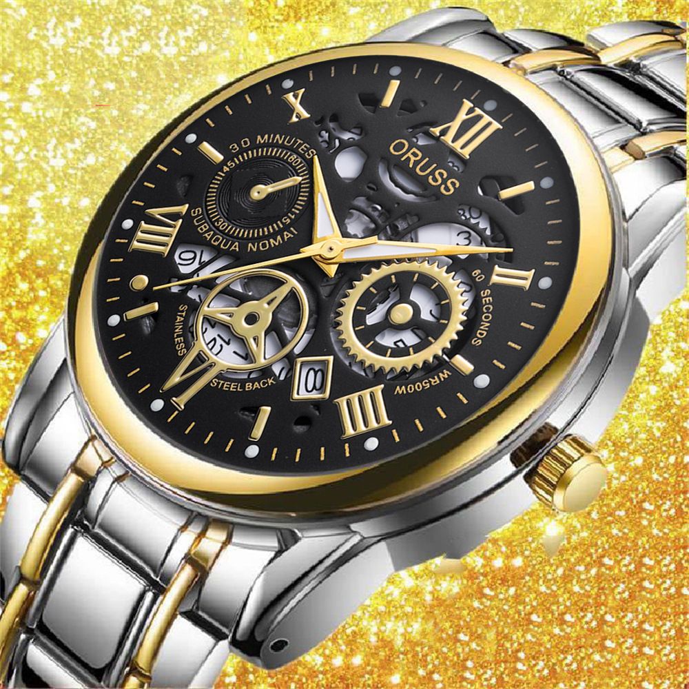 Men's quartz watch, business style, fully automatic