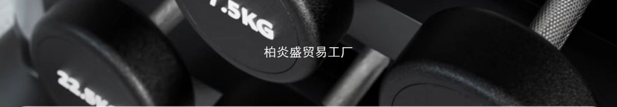 纯钢哑铃套装组合男士健身家用50kg一对包胶哑铃女一体健身房商用