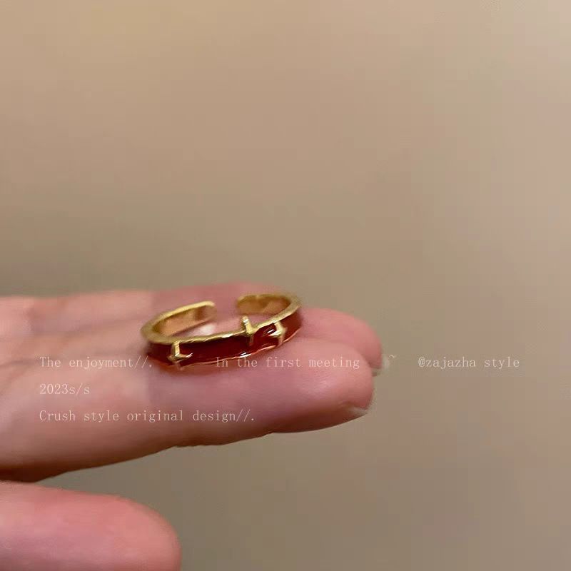 Doppellagiger roter Sternring, verstellbar