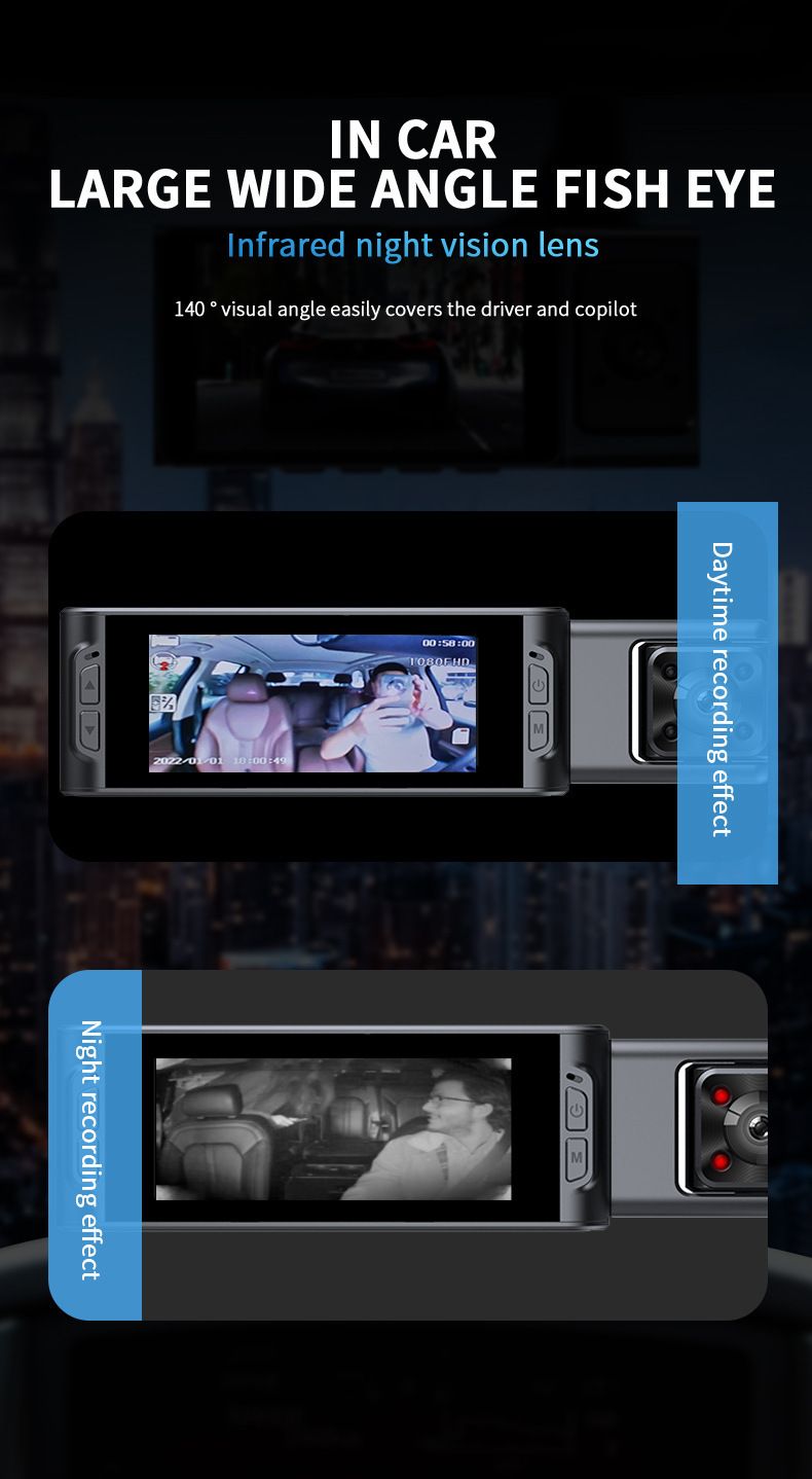 Dashcam S18 3.16 inch IPS Night Vision WiFi