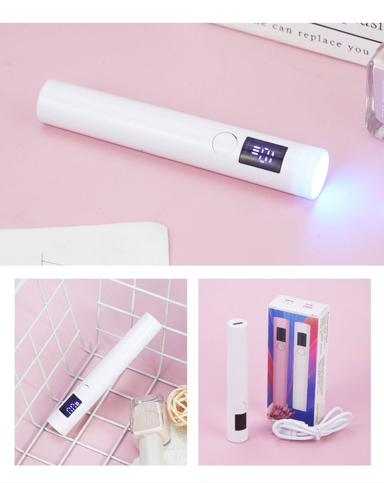 UV lamp manicure, handheld, portable rechargeable, nail dryer