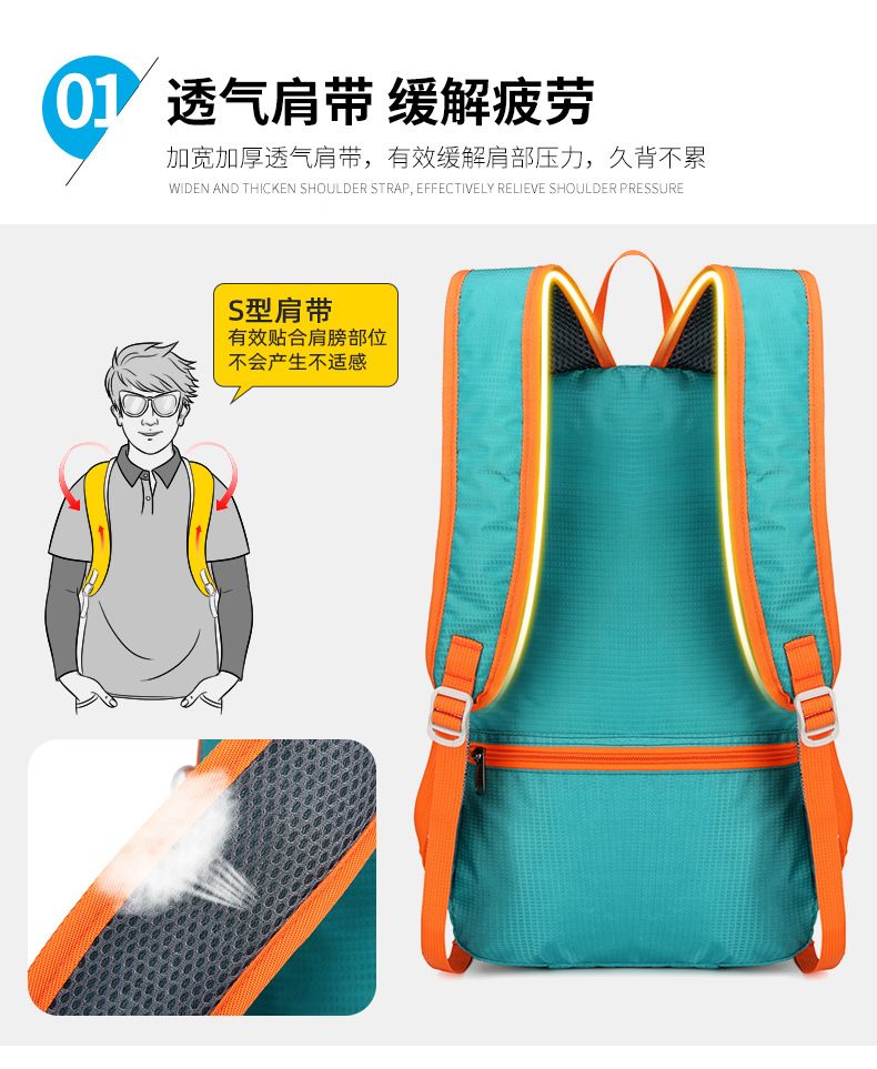 Faltbarer wasserdichter Wanderrucksack