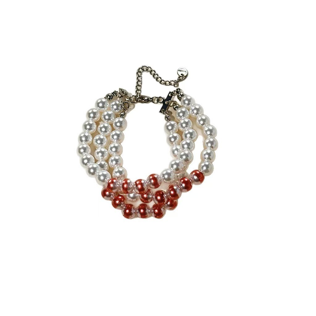 Perlenkette mit Tropfenblut-Design, Choker